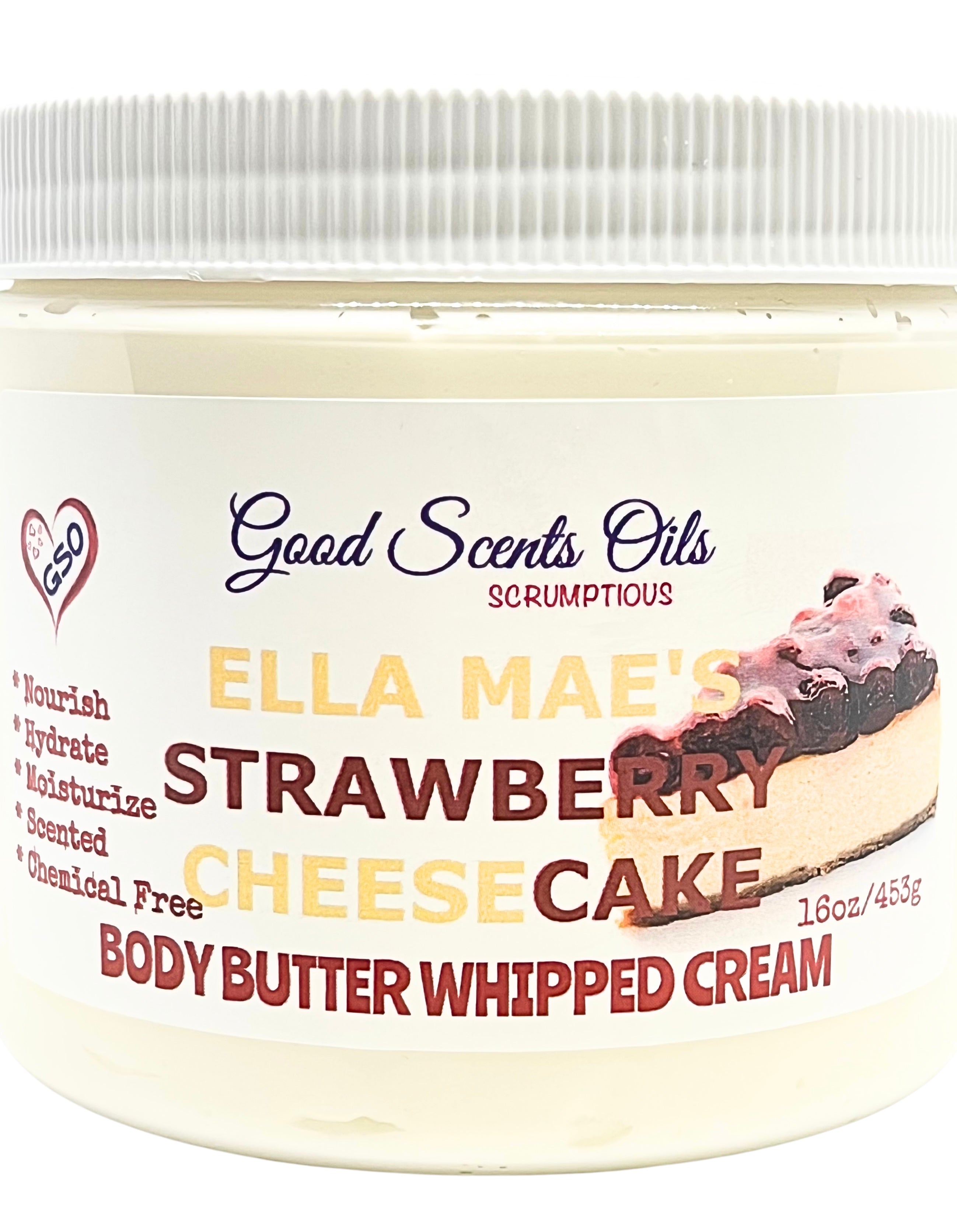 Whipped Body Butter Strawberry Shortcake Scented Moisturizer for Women